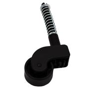 WEDO SuperStep - Sgabello a rotelle di ricambio, in plastica, con molla e anello di fissaggio, 3 cm, colore: Nero