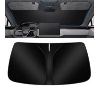 WEDSLK Parasole Auto per Benz C Class W205L 2014-2023 2024, Ombrello Parasole Pieghevole per Parabrezza Interni Macchina, Schermo Anti-UV per Automobile,A/Black