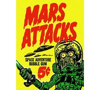 Wee Blue Coo Advert Mars Attacks Bubble Gum Alien Monster Saucer Art Print Poster Wall Decor 12X16 Inch Pubblicità alieno Mostro Manifesto Parete