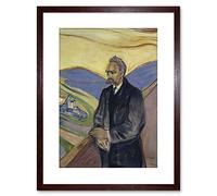 Wee Blue Coo Edvard Munch Friederich Nietzsche Painting Framed Wall Art Print