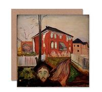 Wee Blue Coo GREETINGS CARD BIRTHDAY GIFT PAINTING EDVARD MUNCH ROD VILLVIN
