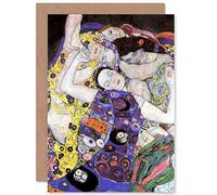 Wee Blue Coo Gustav Klimt Klimt Virgin Old Master Painting Sealed Greeting Card Plus Envelope Blank inside Vecchio maestro Pittura