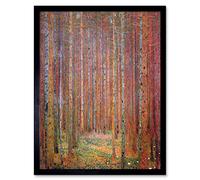 Wee Blue Coo Gustav Klimt Tannenwald I Old Master Painting Art Print Framed Poster Wall Decor 12X16 Inch Vecchio maestro Pittura Manifesto Parete