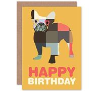 Wee Blue Coo Happy Birthday Dog Card Blank Greeting Card Contento