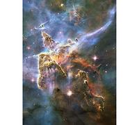 Wee Blue Coo Hubble Space Telescope Landscape Carina Nebula Art Large Art Print Poster Wall Decor 18x24 inch