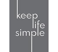 Wee Blue Coo Keep Life Simple Typography Minimalist Unframed Wall Art Print Poster Home Decor Premium Vita Tipografia Parete Manifesto Casa
