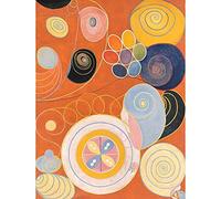 Wee Blue Coo Modern Hilma Af Klint Abstract Painting Art Print Poster Wall Decor 12X16 Inch Astratto Pittura Manifesto Parete