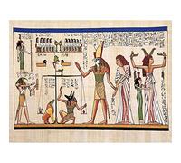 Wee Blue Coo Painting Ancient Egyptian Heiroglyphics Horus Thoth Anubis Mural Art Print Poster Wall Decor 12X16 Inch