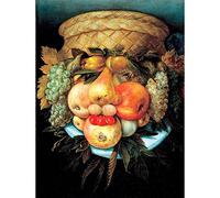 Wee Blue Coo Painting Fruit Vegetable Wheat Giuseppe Arcimboldo Art Print Poster Wall Decor 12X16 Inch Pittura Frutta Manifesto Parete