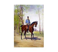 Wee Blue Coo Painting Portrait Horse Von Blaas Kaiser Franz Joseph Wall Art Print Pittura Ritratto Cavallo Parete