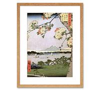 Wee Blue Coo Utagawa Hiroshige Japanese 100 Views Edo 035 Framed Wall Art Print