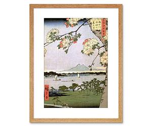 Wee Blue Coo Utagawa Hiroshige Japanese 100 Views Edo 035 Framed Wall Art Print