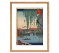 Wee Blue Coo Utagawa Hiroshige Japanese 100 Views Edo 062 Framed Wall Art Print
