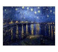 Wee Blue Coo Vincent Van Gogh Starry Night 1888 Old Master Painting Art Print Poster Wall Decor 12X16 Inch Stella Notte Vecchio maestro Pittura Manifesto Parete