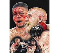 Wee Blue Coo Wayne Maguire Tattooed Mcgregor Diaz Inked Ikon Art Print Poster Wall Decor 12X16 Inch Manifesto Parete