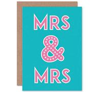 Wee Blue Coo WEDDING CELEBRATION SAME SEX GAY MRS LOVE HAPPY ART GREETING CARD