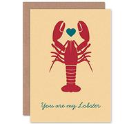 Wee Blue Coo You Are My Lobster - Funny Valentines/Anniversary Greeting Card Divertente
