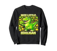 Wee Little Hooligan Irish Dino Shamrock St Patricks Day Felpa