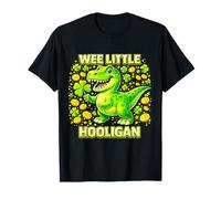Wee Little Hooligan Irish Dino Shamrock St Patricks Day Maglietta