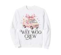 Wee Woo Crew Ambulanza Rosa Coquette Bow Carino EMT Paramedico Felpa
