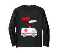 Wee Woo Funny Ambulance EMR EMS Paramedic First Responder Maglia a Manica