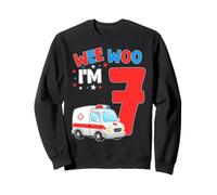 Wee Woo I Am 7 Years Old Age 7 Compleanno Bambini Felpa