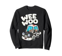 Wee Woo Polizia Ufficiale Cartoon Auto per Bambini Felpa