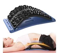 WeeBH Barella lombare, dispositivo per alleviare il dolore lombare, supporto lombare regolabile a più livelli per ernia del disco, sciatica, scoliosi, massaggiatore con copertura in schiuma EVA