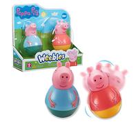 Weebles, 2 personaggi Peppa Pig, Peppa & Georges, Culbuto, giocattolo di risveglio, giocattolo per bambini da 1 anni, WE0002