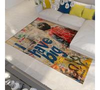 WEECHAINGE Graffiti Street Print Rooms Tappeti 180x270cm per camera da letto Pittura astratta Pop Art Ufficio Area Morbido Lavabile Antiscivolo soggiorno Portico
