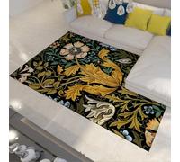 WEECHAINGE grandi con stampa acanthus tappeto 90x150cm per soggiorno morbido e soffice antiscivolo William Morris a pelo corto botanico lavabile fiore camera da letto Cucina Salotto pranzo