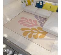 WEECHAINGE Henri Matisse a foglia astratta tappeto 120x150cm lavabili da soggiorno per camera letto con supporto antiscivolo pavimento minimalisti Silhouette Arredamento sala pranzo in corridoio nero