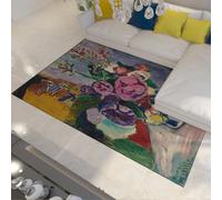 WEECHAINGE Henri Matisse Area Tappeti Figura Astratta 80x150cm Grande Antiscivolo a pelo corto per camera da letto Sala pranzo Cucina Morbida finta lana lavabili Soggiorno