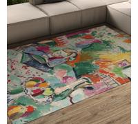 WEECHAINGE Henri Matisse Area Tappeto 100x150cm per Soggiorno Pranzo Cucina Rosso Pennello Astratto Multicolore Stile di facile manutenzione Pile Grande Non Spargimento Ingresso Home studio Corridoio
