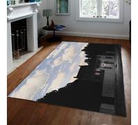 WEECHAINGE Rene Magritte lavabile tappeto 140x200cm Grande da cucina astratto e surreale per la notte della casa letto camera vintage morbidi antiscivolo comodino a pelo corto il dormitorio ingresso