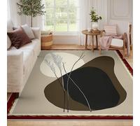 WEECHAINGE Tappeti moderni minimalisti da camera da letto 120x180cm Zerbino a stampa geometrica e ramificata tappeto sottile lavabile e morbido e caldo per lo studio in cucina