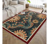 WEECHAINGE Tappeti ultra sottili lavabili 180x240cm Tappeto astratto con puntini di girasole resistente alle macchie tappeto floreale boho per l'ingresso della camera da letto del soggiorno