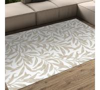 WEECHAINGE Tappeto beige lavabili in lavatrice Salotto Tappetino antiscivolo per la zona comodino camera da letto Morbido a pelo corto Foglie di salice grigia cucina Eleganti stampati 60x120cm