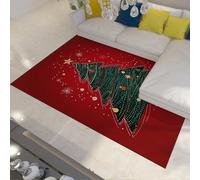 WEECHAINGE Tappeto magico per albero Natale 140x200cm per il soggiorno tappeti rossi moderni minimalisti lavabili morbido soffice e soffice pieghevole per il campeggio in camera da letto