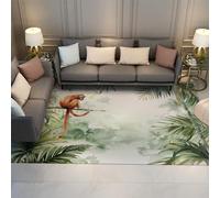 WEECHAINGE Tappeto Tropical Jungle Small Area Golden Monkey Animals Tappeti d'ingresso Tappeto lavabile Antiscivolo per Lavanderia Camera da letto Ingresso 90x150cm