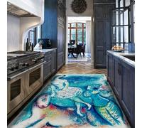 WEECHAINGE turchese e blu intenso Marc Chagall Tappeti Soggiorno 90x150cm Sala da pranzo Cucina Camera letto grandi a pelo corto Soft Easy Care degli ospiti Patio Portico Decor