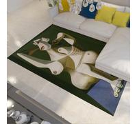 WEECHAINGE viola verde intenso Soggiorno Pablo Picasso Tappeto di grandi dimensioni 160x200cm Antiscivolo lavabile Corridoio Salotto Camera da letto Cucina Ufficio Sala pranzo per interni a pelo