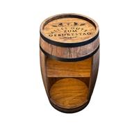 weeco Armadio da bar a LED. Con incisione di compleanno come idea regalo. Portabottiglie per vino XL. Barile vintage decorazione soggiorno minibar gin whisky.