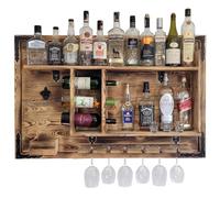 weeco Scaffale in legno da appendere, realizzato a mano, in stile rustico, da parete, in legno, ideale come regalo per uomini