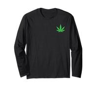 Weed Green Boobs Cannabis Stoner 420 Marijuana donne e uomini Maglia a Manica