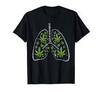 Weed Marijuana Leaf Smoker Lungs Cool Cannabis Lovers Gifts Maglietta