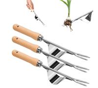 Weed Remover Tool, 2025 New Weeding Tools For Garden, Hand Weeder Tool Garden Weeding Tools, 3 Pcs Weed Puller, Stainless Steel Rake And Shovel For Garden Grass Patio Lawn (3 Pcs A)