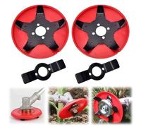 Weeding Disc For Weedeater,Weed Eater Blades,Amphibious Weeding Disc Trimmers,Weed Eater Head,Weeder Plate,Weeds Blade Cutter Replacement For Lawn Mower String Trimmers Gardening Lawnmower (2 pieces)