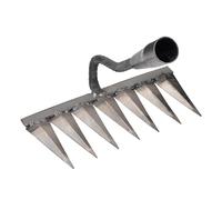 Weeding Rake - Dethatching Nail Rake, Carbon Steel Hoe, Heavy Duty Garden Tool | Vegetable Garden Soil Cultivation, Backyard Farm Use Professional Rustproof Ergonomic Design High Yield