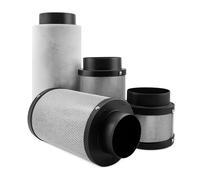 Weedness Airontek Filtro ai carboni attivi Grow 150 m³/h 100 mm 12 cm - Anti odore - Filtro di scarico per interni ed esterni